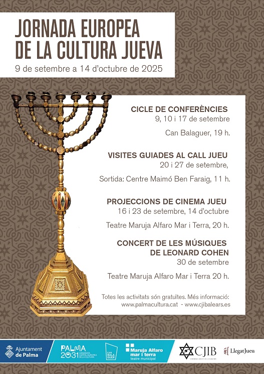 Setmana de la Cultura Jueva 2025: <em>“Antisionismo, el nuevo antisemitismo del siglo XXI”</em> 