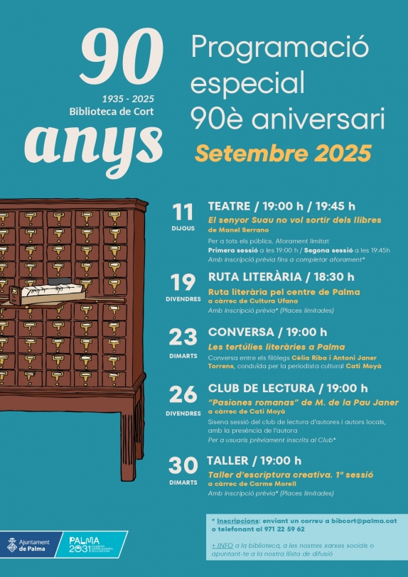 Programació Especial 90 anys Biblioteca de Cort